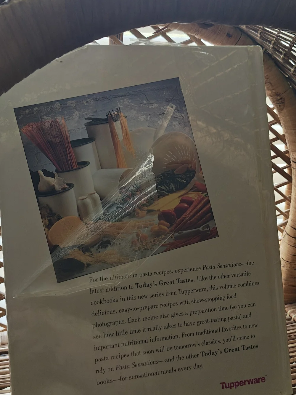 Tupperware Pasta Sensations Cookbook - Hardcover 1994